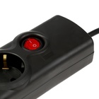 Сетевой фильтр Luazon Lighting, 5 розеток, 5 м, 2200 Вт, 3х0.75 мм2, 10 A, 220 В, c предохранителем, черный - Фото 5