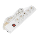 Сетевой фильтр Luazon Lighting, 5 розеток, 3 м, 3500 Вт, 3х1 мм2, 16 A, 220 В, c предохранителем, белый - Фото 8