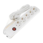 Сетевой фильтр Luazon Lighting, 5 розеток, 5 м, 3500 Вт, 3×1 мм2, 16 A, 220 В, c предохранителем, белый - Фото 8