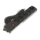 Сетевой фильтр Luazon Lighting, 5 розеток, 3 м, 3500 Вт, 3×1 мм2, 16 A, 220 В, c предохранителем, черный - Фото 8