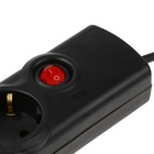 Сетевой фильтр Luazon Lighting, 5 розеток, 5 м, 3500 Вт, 3х1 мм2, 16 A, 220 В, c предохранителем, черный - Фото 5