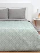 Покрывало 1.5-спальное LoveLife «Tufting: Ромб», 150×220±5 см, микрофайбер, зелёное - Фото 1