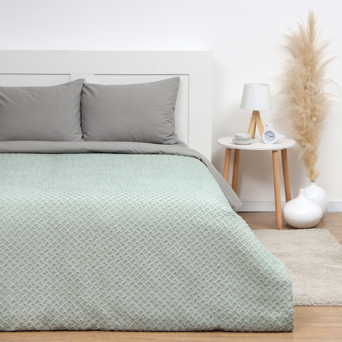 

Покрывало LoveLife Tufting: Квадрат цв.зеленый, 200*230±5см, микрофайбер, 100% п/э
