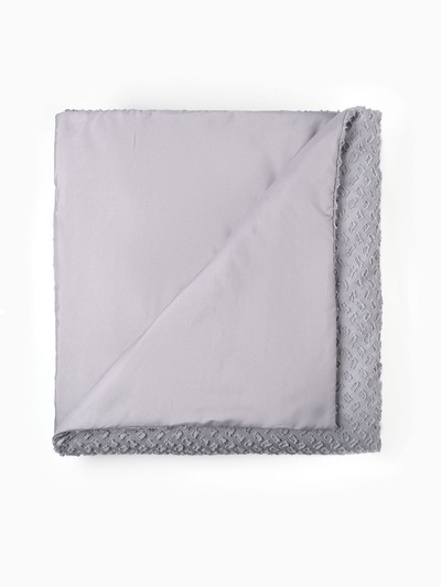 Покрывало евро LoveLife «Tufting: Квадрат», 200×230±5 см, микрофайбер, серо-сиреневое