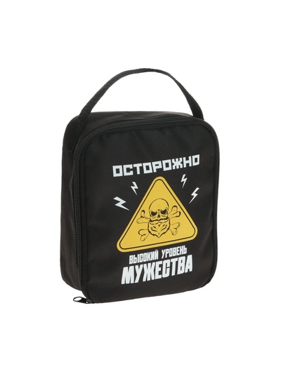 Сумка автомобилиста «Осторожно!», 14×6.5×17 см, чёрный