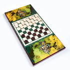 Нарды деревянные большие, с шашками "Змея с Черепом", настольная игра, 60 х 60 см - Фото 4