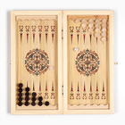Нарды деревянные с шашками "Конь-21", настольная игра, 40 х 40 см - Фото 3