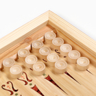 Нарды деревянные с шашками "Конь-21", настольная игра, 40 х 40 см - Фото 6