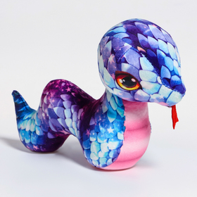 Мягкая игрушка "Змея", синяя
