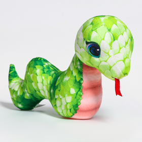 Мягкая игрушка "Змея", зеленая