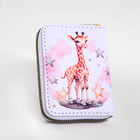 Кошелёк на молнии «Жираф» Выбражулька, белый - Фото 3