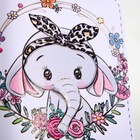 Кошелёк детский Выбражулька «Слонёнок», на молнии, маленький, белый - фото 65427307