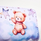 Кошелёк на молнии Выбражулька «Мишка», детский, маленький, белый - фото 65427322