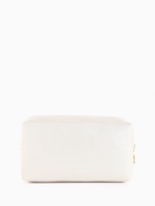 Косметичка женская на молнии, маленькая, объёмная, на подкладке, белая - Фото 3