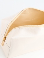 Косметичка женская на молнии, маленькая, объёмная, на подкладке, белая - Фото 2