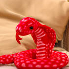Мягкая игрушка «Кобра», 15 см, цвет красный - фото 4627831