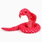 Мягкая игрушка «Змея. Кобра», 55 см, цвет красный - Фото 7