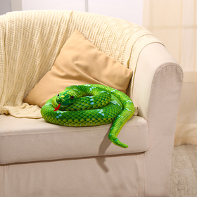 Мягкая игрушка "Змея", 40 см/200 см, цвет зеленый