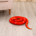 Мягкая игрушка «Змея», 200 см, цвет терракотовый - фото 4627860