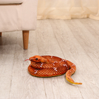Мягкая игрушка "Змея", 30 см/140 см, цвет коричневый - фото 4643644