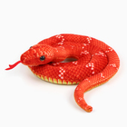 Мягкая игрушка «Змея», 80 см, цвет терракотовый - фото 4643654
