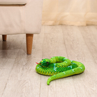 Мягкая игрушка «Змея», 140 см, цвет зелёный - Фото 3