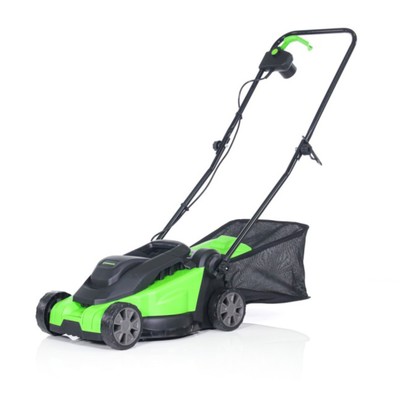 Газонокосилка электрическая Greenworks GD 1200LM32, 1200 Вт, 33 см, 30 л, 3500 об/мин