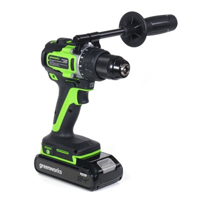 Дрель-шуруповерт аккумуляторная Greenworks Gd=24Dd=90, 24 В, без АКБ/ЗУ, 90 Нм, 2100 об/мин