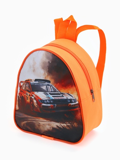 Рюкзак детский «Выбражулька», на молнии, размер 21×9×23 см, оранжевый/коричневый