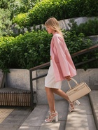 Сумка женская тоут TEXTURA на молнии, 34×8×18 см, однотонная, молочная - Фото 15