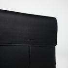 Сумка мужская деловая, TEXTURA, 2 наружных кармана, цвет чёрный - Фото 5