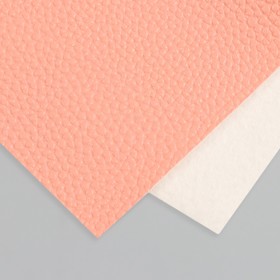 Лист для творчества иск.кожа "Рисунок Личи" розовый лист 33х20 см толщина 1 мм