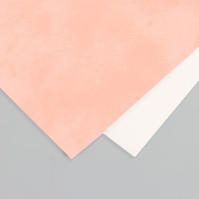 Лист для творчества иск.кожа "Масло. Матовый" персиковый лист 33х20 см толщина 0,74 мм
