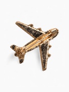 Брошь «Самолёт», цвет белый в золоте - Фото 2