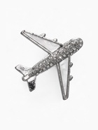 Брошь «Самолет», цвет белый в серебре - Фото 1