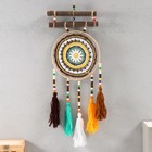 Ловец снов амулет «Вязаные круги», тёплые цвета, 20×55 см - Фото 1