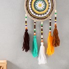 Ловец снов амулет «Вязаные круги», тёплые цвета, 20×55 см - Фото 3