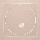 Основа для макраме «Круг», металлическая, d=30/30.6 см, белая - Фото 2