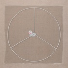 Основа для плетения торшера «Круг», металлическая, d=50/50, 4 см, белая - Фото 2