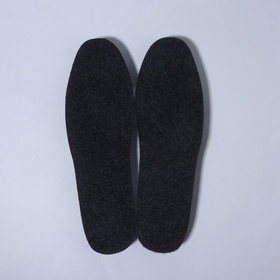 Стельки для обуви, утеплённые, универсальные, р-р RU до 46 (р-р Пр-ля до 45), 29 см, пара, цвет серый