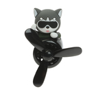 Ароматизатор в воздуховод, Котик пилот, 2 аромата, черно-серый - Фото 2