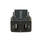 Зарядное устройство, 12-24 В, 2 USB, 4.2 А, вольтметр, черный - Фото 3