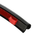 Уплотнитель двери в автомобиль, q-образный, самоклеящийся, 5 м, черный - Фото 3