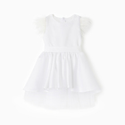 Платье нарядное детское KAFTAN, р.32 (110-116 см), белый - фото 321800042