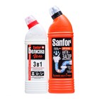 Набор: Средство для очистки канализационных труб Sanfor, 750 г + Белизна гель Sanfor, 500 г - фото 24717677