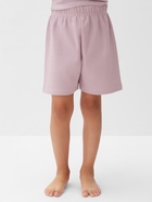 Пижама для девочки (футболка и шорты) KAFTAN: Love, размер 30 (98-104 см), лиловая - Фото 7