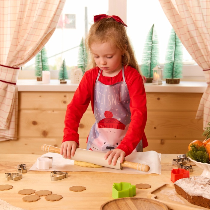 Фартук детский для творчества «Этель» Let it snow, 49×39 см