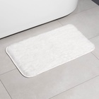 Коврик Доляна «Пушистик», 49×79 см, белый - Фото 2