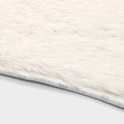 Коврик для ванной прямоугольный Доляна «Пушистик», 49×79 см, цвет белый - Фото 3