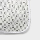 Коврик для ванной прямоугольный Доляна «Пушистик», 49×79 см, цвет белый - Фото 4